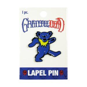 Grateful Dead Enamel Pin - Blue Jerry Bear - 70s 80s Rock Music Band Apparel NWT